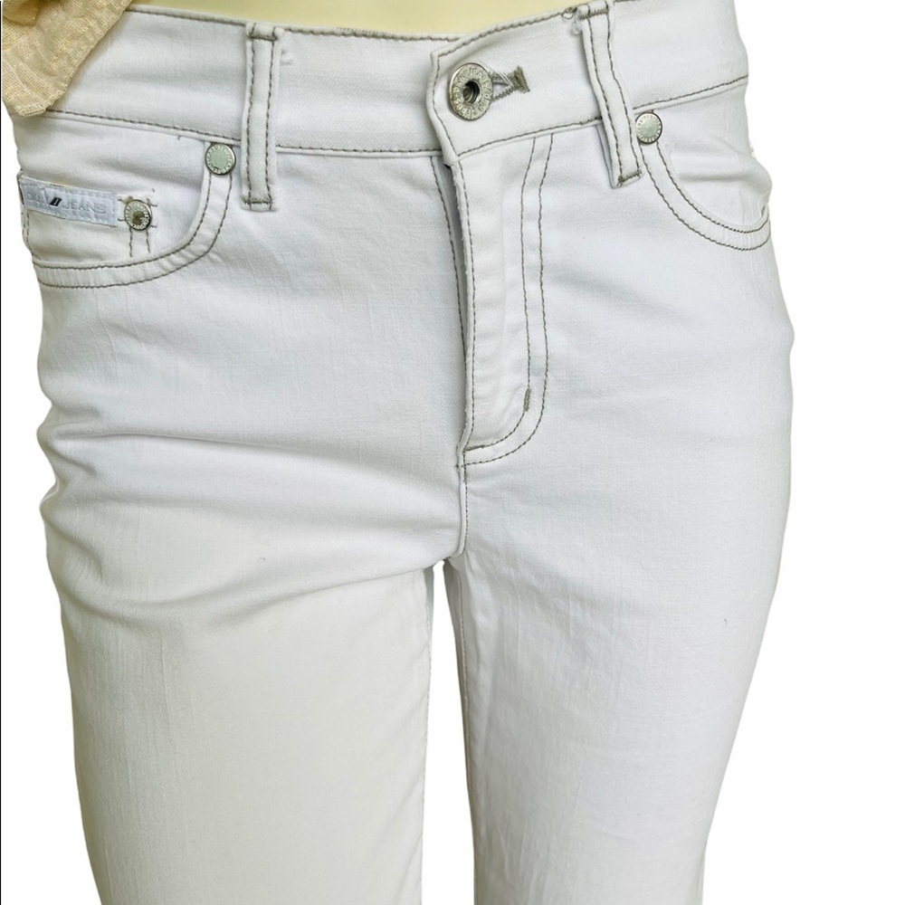 DKNY Jeans Women’s Bootcut White Jeans Pants - Picture 4 of 8